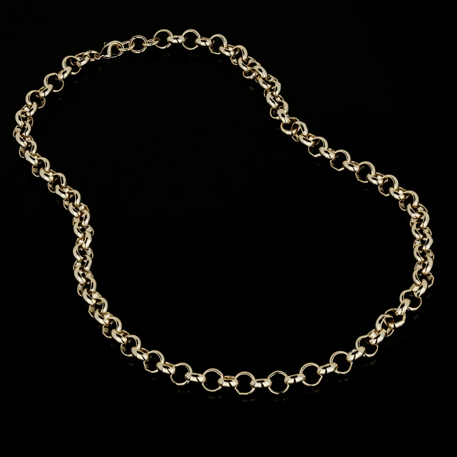 10MM GOLD CLASSIC BELCHER CHAIN - Image 3