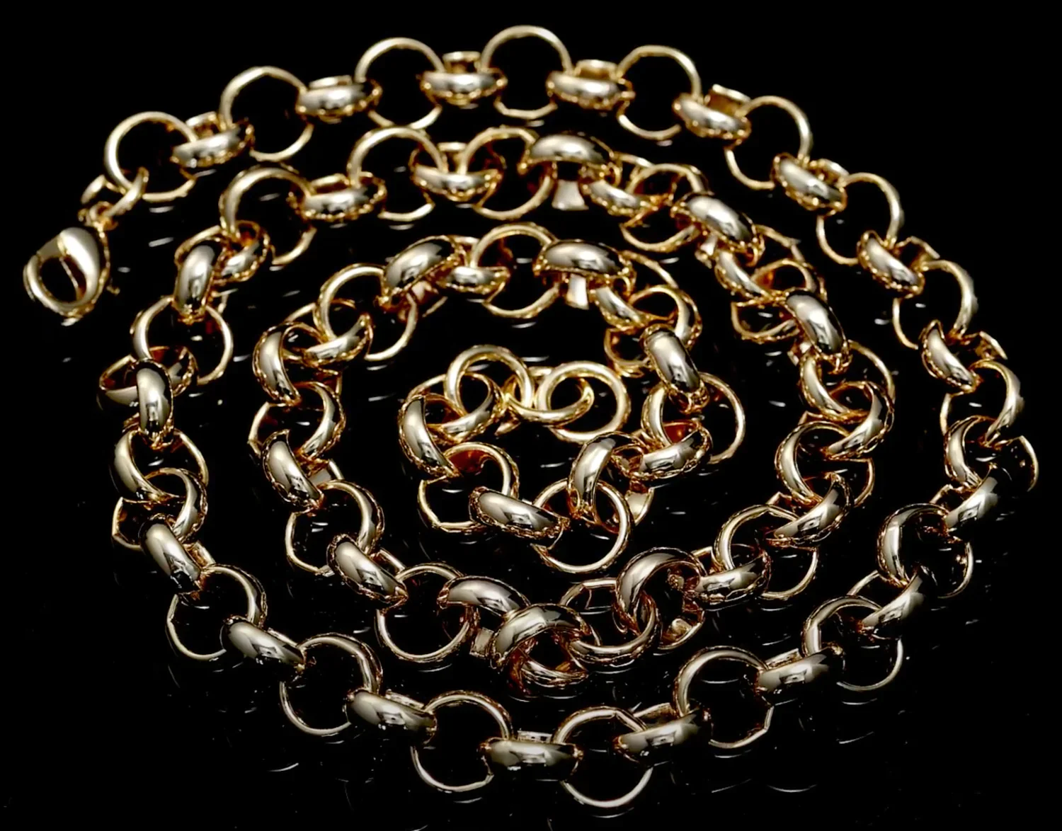 10MM GOLD CLASSIC BELCHER CHAIN - Image 4