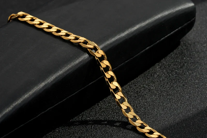 6MM GOLD CUBAN CURB BRACELET CLASSIC - Image 3